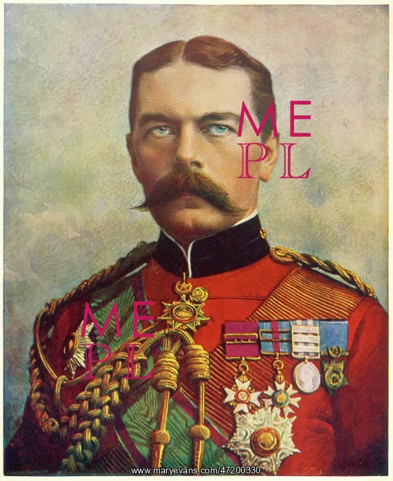  : Kitchener. HORATIO, LORD KITCHENER 1ST EARL KITCHENER OF KHARTOUM (1850 - 1916), Soldier