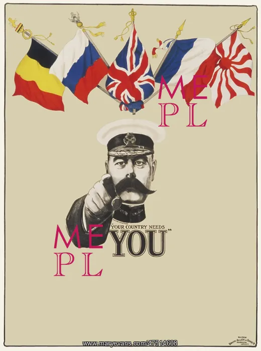 : KITCHENER POSTER WWI : KITCHENER POSTER WWI
