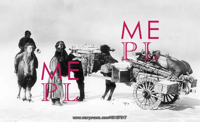 : Kite wagon of the expedition by Sven Hedin : Kite wagon of the expedition by Sven Hedin