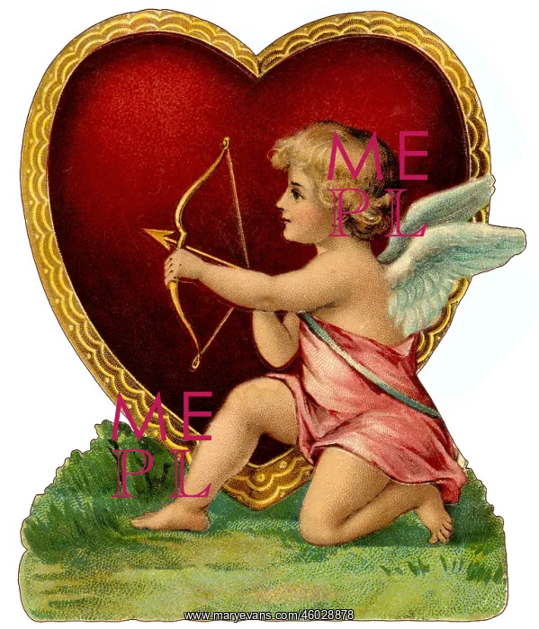  : kitsch  /  souvenir, Cupid, Cupid's bow, heart