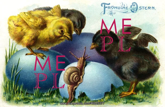 : kitsch / souvenir, greetings card, Happy Easter : kitsch / souvenir, greetings card, Happy Easter