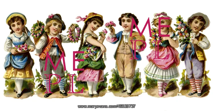 : kitsch / souvenir, poesy image, children, lithograph : kitsch / souvenir, poesy image, children, lithograph
