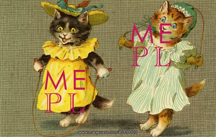 : Kittens skipping by g h Thompson : Kittens skipping by g h Thompson