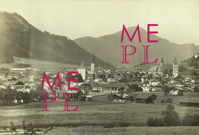 : Kitzbuhel, Tyrol: Total view of the town : Kitzbuhel, Tyrol: Total view of the town