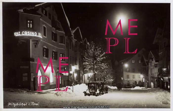 : Kitzbuhel by night, Tyrol, Austria : Kitzbuhel by night, Tyrol, Austria