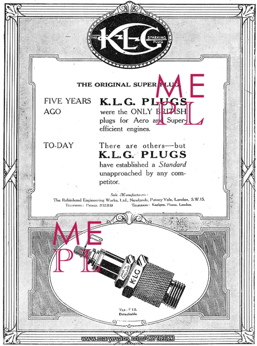 : KLG Aero Engine Sparking Plugs : KLG Aero Engine Sparking Plugs