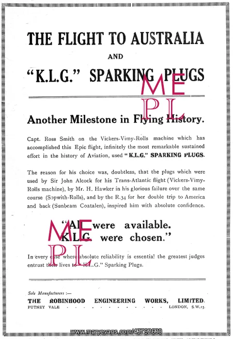 : K.L.G. Aircraft Sparking Plugs : K.L.G. Aircraft Sparking Plugs