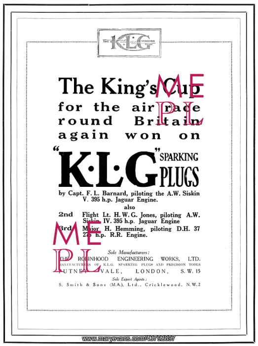  : KLG Spark Plugs