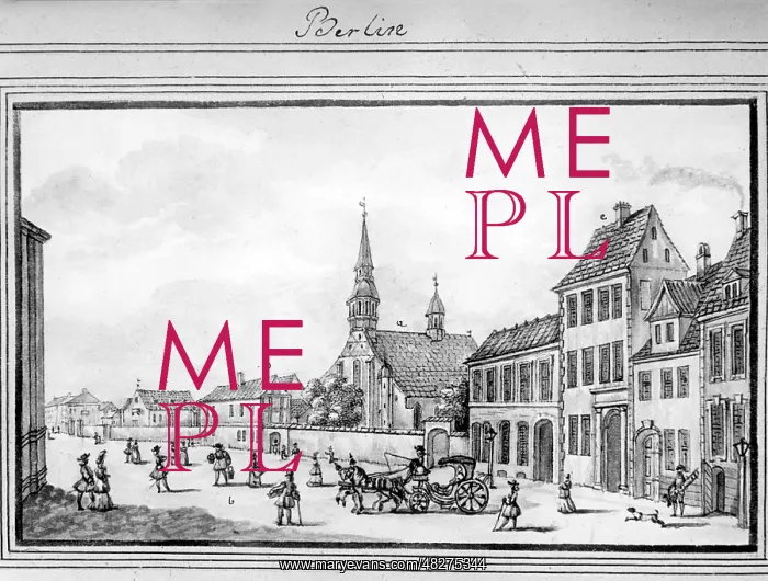 : Klosterstrasse in Berlin, 1690 : Klosterstrasse in Berlin, 1690