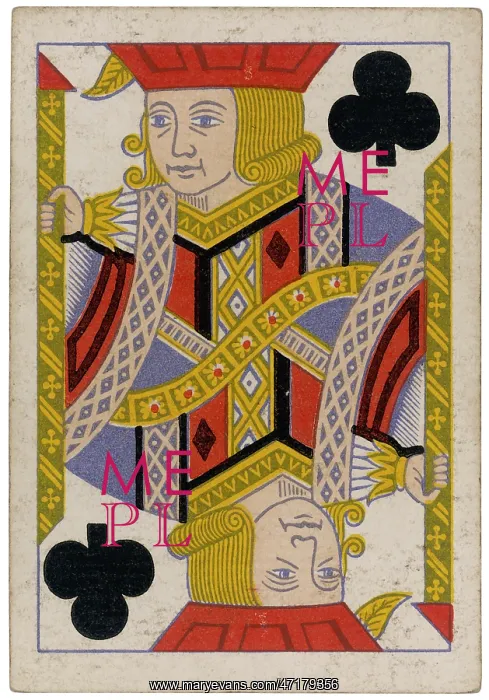  : Knave of clubs playing card