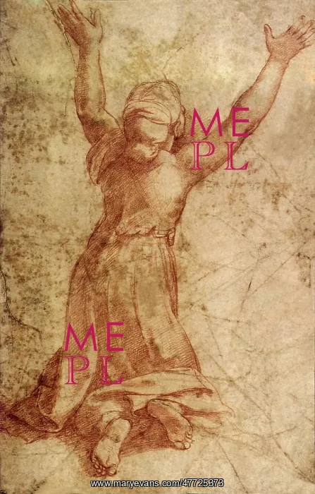 : Kneeling woman with raised arms, by Raphael : Kneeling woman with raised arms, by Raphael