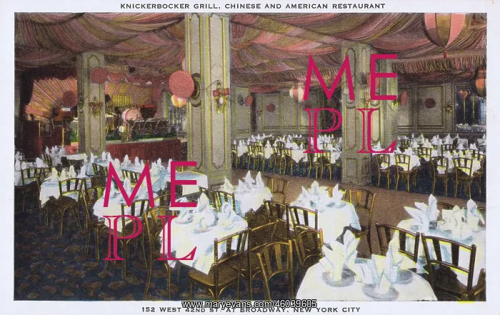  : Knickerbocker Grill, New York