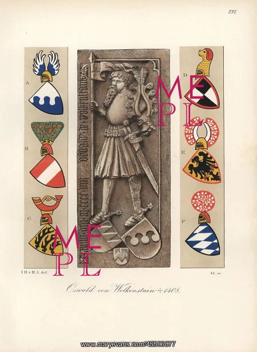 : Knight in armour with lance and sword from : Knight in armour with lance and sword from