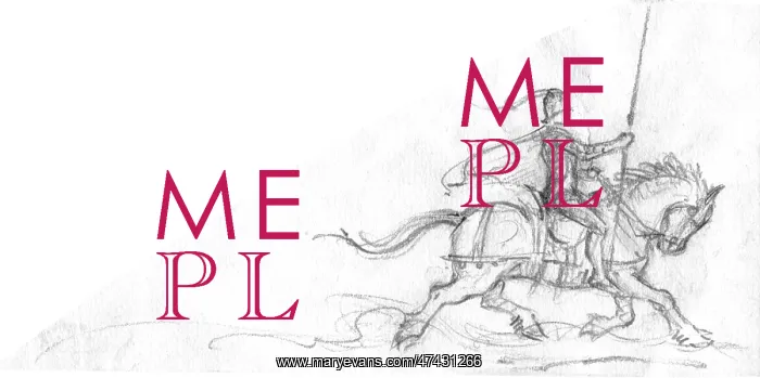 : A knight on horseback and in full armour, galloping off : A knight on horseback and in full armour, galloping off