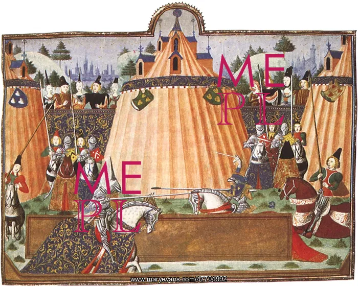  : Two Knight Jousting
