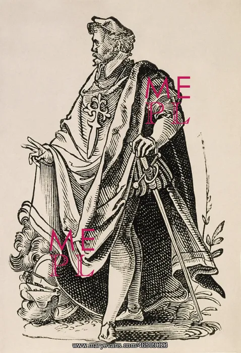 : Knight of the Order of Santiago. Illustration on : Knight of the Order of Santiago. Illustration on