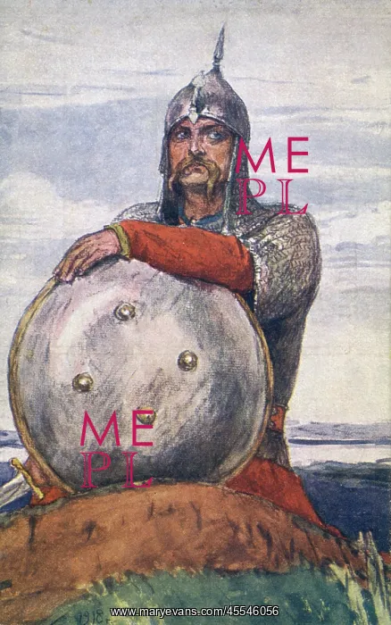 : The Knight by Viktor Mikhailovich Vasnetsov : The Knight by Viktor Mikhailovich Vasnetsov
