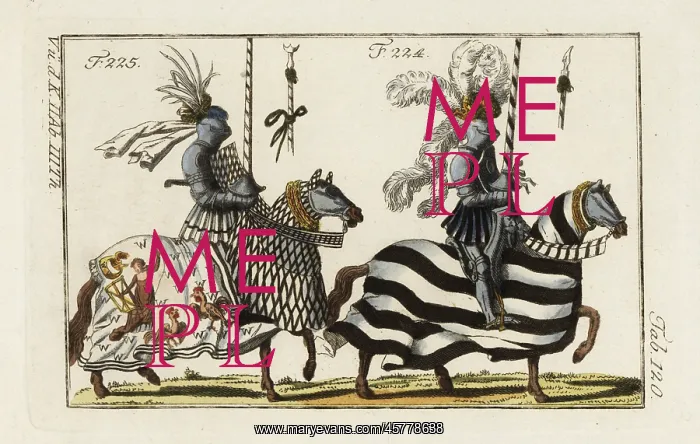 : Knights in armor for an Italian course and a German joust : Knights in armor for an Italian course and a German joust