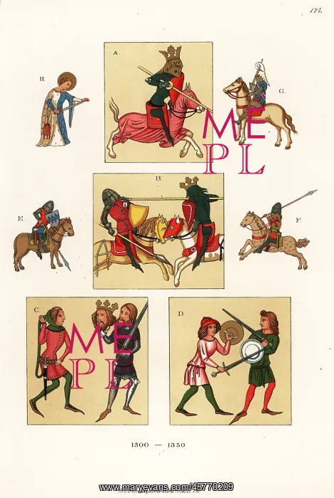  : Knights in combat in the 14th century