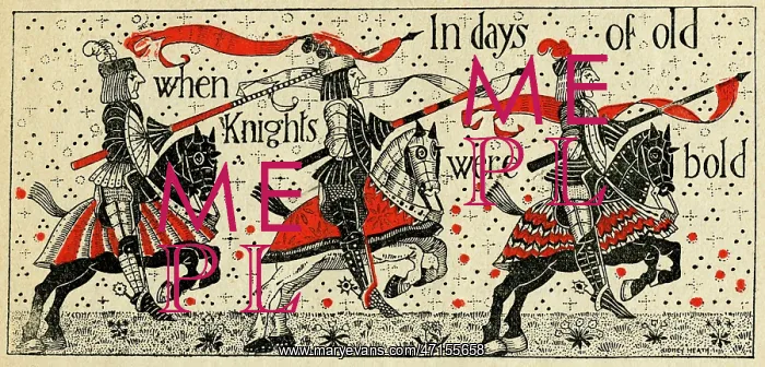 : Three knights on horseback : Three knights on horseback