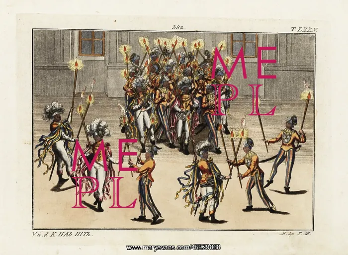 : Knights performing the Torch Dance (Fackeltanz) : Knights performing the Torch Dance (Fackeltanz)