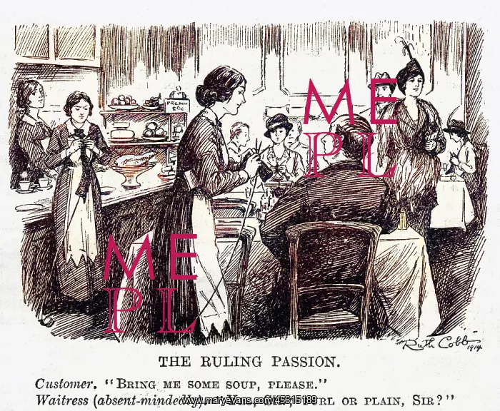 : Knitting humour, WW1 : Knitting humour, WW1
