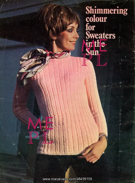  : Knitting pattern, Woman's Fashion Sweater