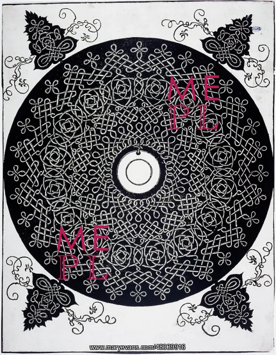 : Knots with a white medallion : Knots with a white medallion