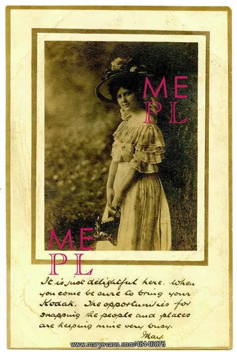 : Kodak Folding Camera publicity postcard : Kodak Folding Camera publicity postcard
