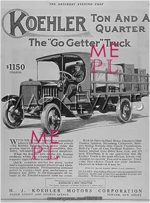 : KOEHLER TRUCK 1917 : KOEHLER TRUCK 1917
