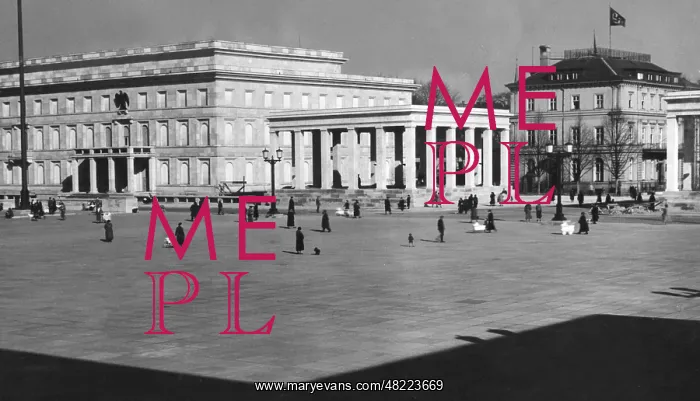: The Koenigsplatz in Munich, 1935 : The Koenigsplatz in Munich, 1935