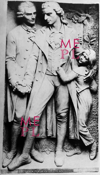 : Koerner-Schiller Monument in Loeschwitz, 1912 : Koerner-Schiller Monument in Loeschwitz, 1912