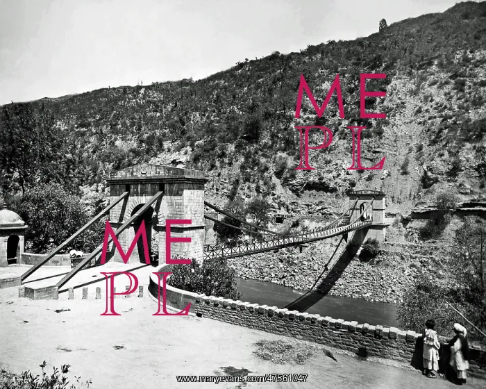 : Kohala Bridge, Jhelum River, Kashmir, India (now Pakistan) : Kohala Bridge, Jhelum River, Kashmir, India (now Pakistan)