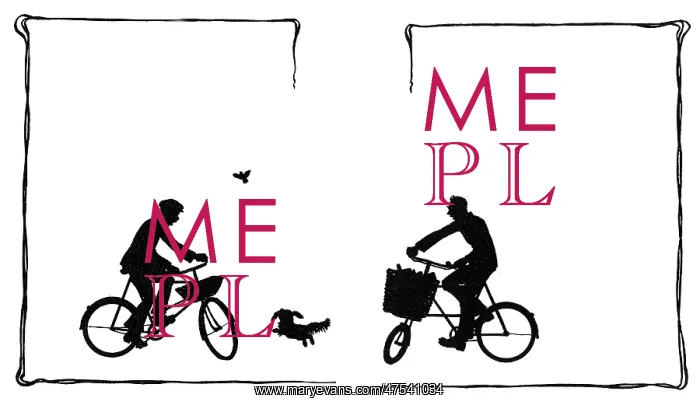 : Koko runs between two cyclists : Koko runs between two cyclists
