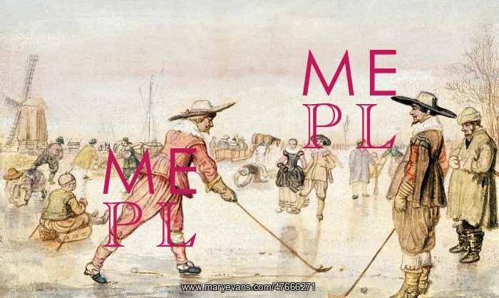 : Kolf Players on Frozen River, 1625 : Kolf Players on Frozen River, 1625