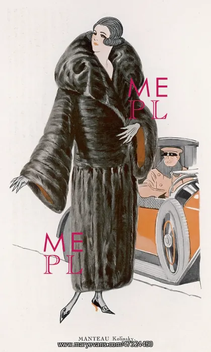 : Kolinsky Fur Coat 1922 : Kolinsky Fur Coat 1922