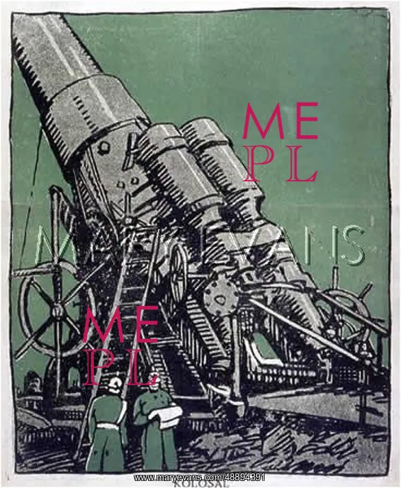 : KOLOSAL. German artillery commander : This is Krupp's new 800 centimetre gun : KOLOSAL. German artillery commander : This is Krupp's new 800 centimetre gun