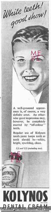  : Kolynos Toothpaste 1947