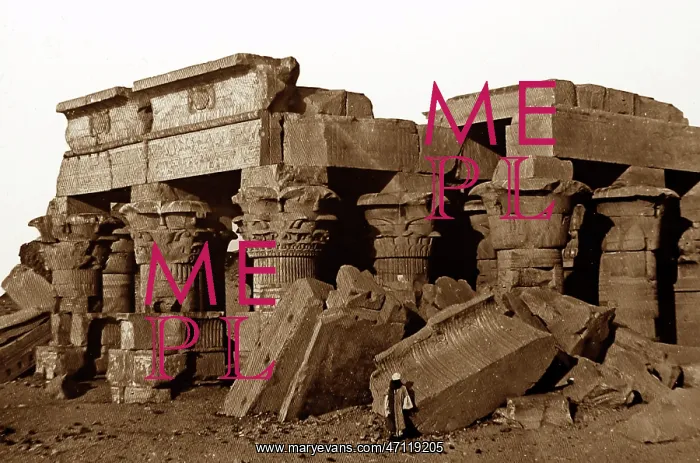  : Kom Ombo Temple, Egypt, 1850s by Francis Frith