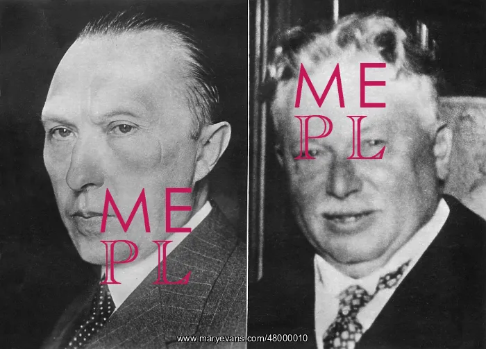 : Konrad Adenauer and Landmann : Konrad Adenauer and Landmann