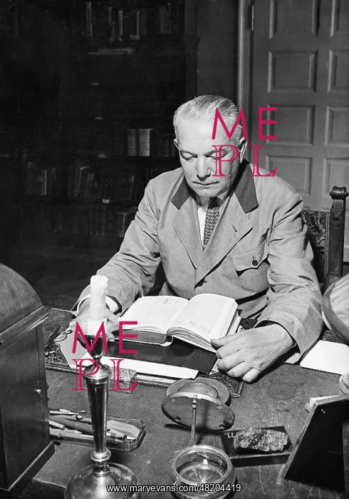 : Konstantin von Neurath at his desk, 1935 : Konstantin von Neurath at his desk, 1935