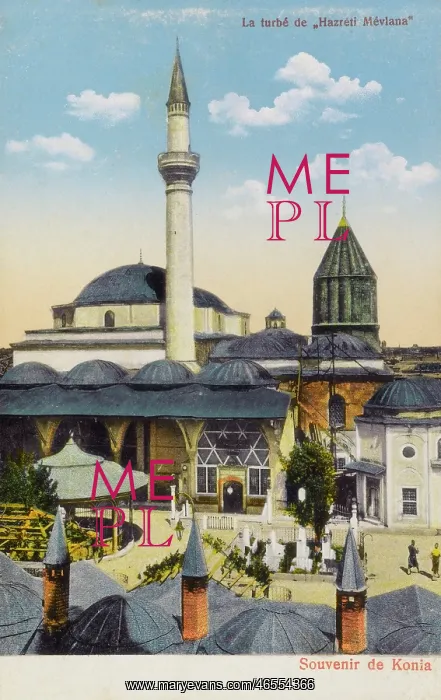 : Konya - Mosque & Turbe (burial building) of Rumi : Konya - Mosque & Turbe (burial building) of Rumi