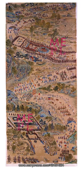 : Korean painting from Joseon: Procession Returning : Korean painting from Joseon: Procession Returning