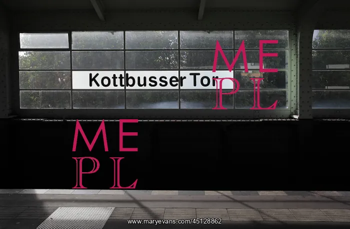 : Kottbusser Tor U-Bahn station, Berlin, Germany : Kottbusser Tor U-Bahn station, Berlin, Germany