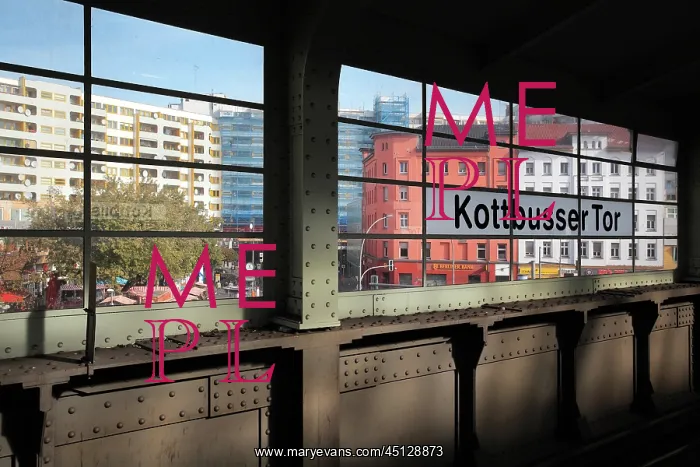 : Kottbusser Tor U-Bahn station, Berlin, Germany : Kottbusser Tor U-Bahn station, Berlin, Germany