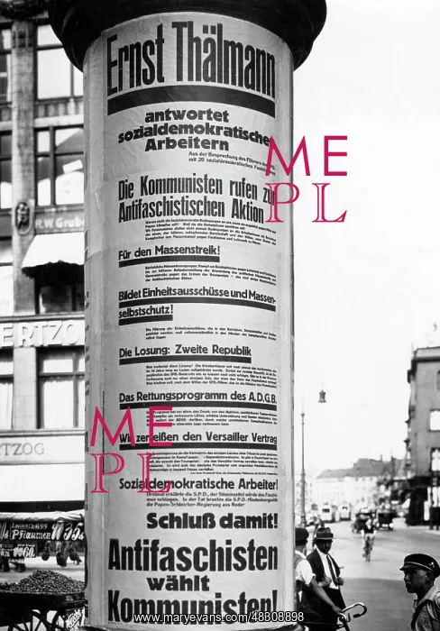 : KPD election poster, 1932 : KPD election poster, 1932