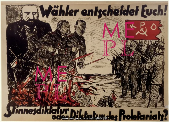 : KPD POSTER / MID 1920'S : KPD POSTER / MID 1920'S