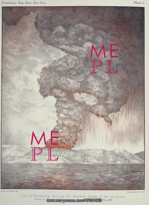 : Krakatoa in eruption : Krakatoa in eruption