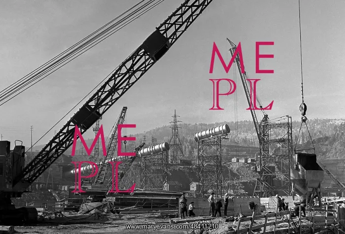 : Krasnoyarsk Dam under construction : Krasnoyarsk Dam under construction