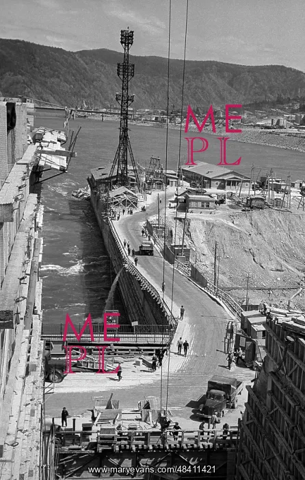 : Krasnoyarsk Dam under construction : Krasnoyarsk Dam under construction